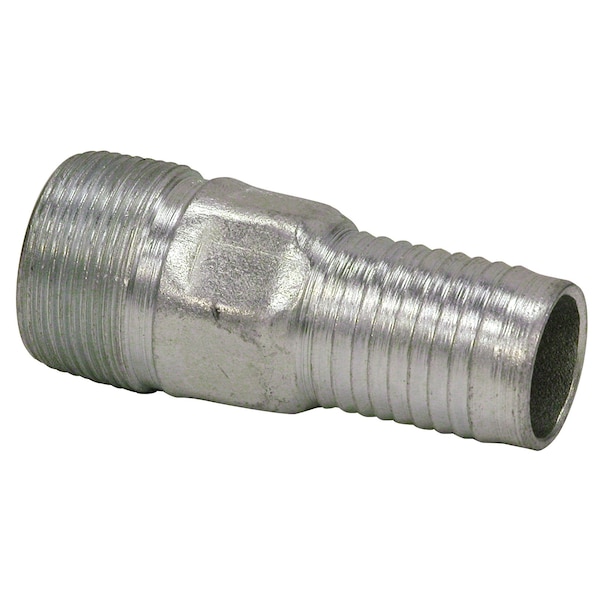 Buyers Products Zinc Plated Combination Nipple 1-1/4 Inch NPT x 1-1/4 Inch Hose Barb HCN125 - main